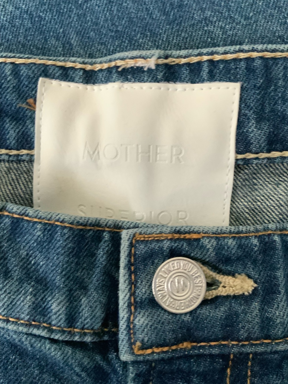 NWT MOTHER SUPERIOR Jeans Lil’ Mother Lil’ Reifler After Midnight Blue Size 29 - Picture 10 of 16